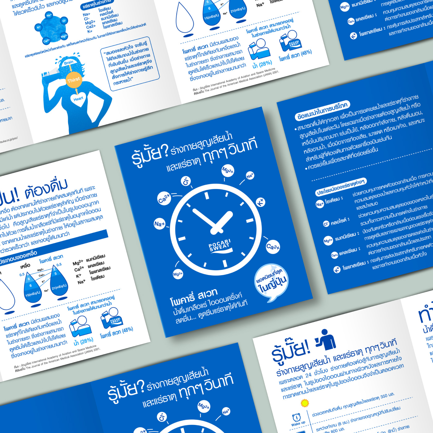 Pocari Leaflet Design